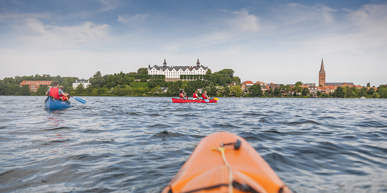 Schloss Plön, Kanu, See