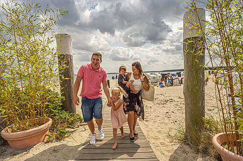 Familie am Strand