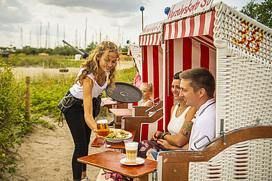 Verzehrstrandkorb