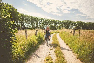 Fahrrad, Felder, Bosau