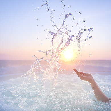 Wasserspitzer im Whirlpool