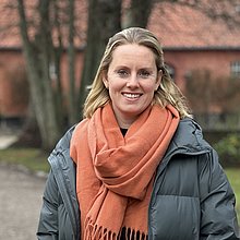 Betriebsleiterin Jana Blümel auf dem gräflichen Gut Damp.